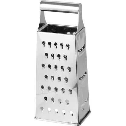 Fackelmann Grattugia Quadrata 4 Lati Acciaio Inox 20Cm Gratta Formaggio Verdure