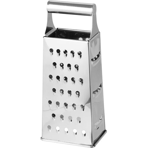 Fackelmann Grattugia Quadrata 4 Lati Acciaio Inox 20Cm Gratta Formaggio Verdure