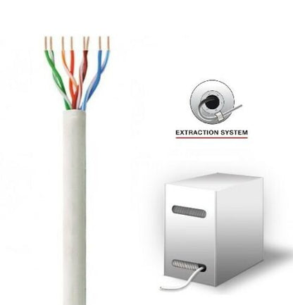 Matassa Cavo Di Rete Lan Ethernet 100M M Mt Metri Cat 5E Utp Rj45  Router Adsl