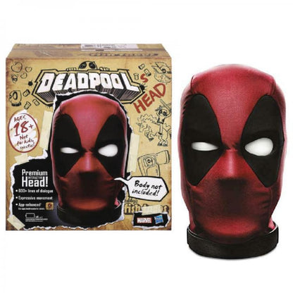 Marvel Legends Deadpool Premium Testa Interattiva Elettronica Hasbro Head Nero