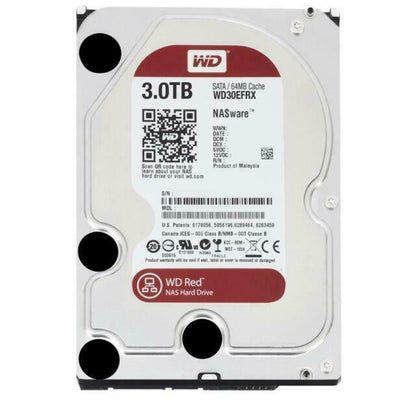 Hard Disk 3Tb 3.5" Western Digital Red Nas Wd30Efrx Computer Pc Portatile Laptop