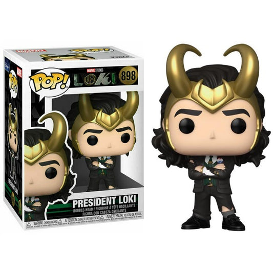 Funko Pop ! Marvel Loki (898) President Loki Vinyl Figure 9Cm Nuova Disney +