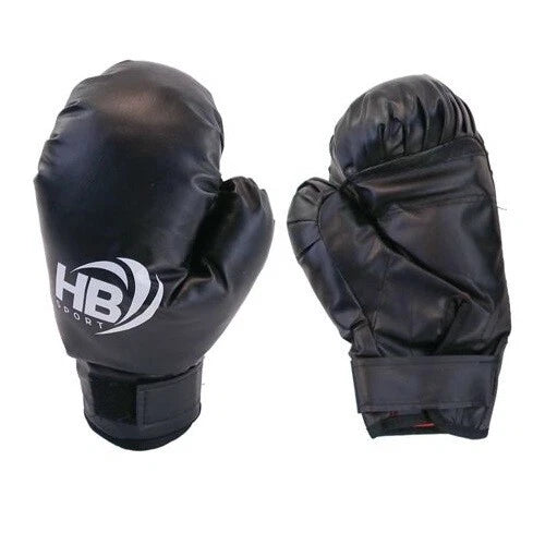 Hb Guantoni Da Boxe Coppia Guanti Pugilato Bambini Per Allenamento Sacco Nero