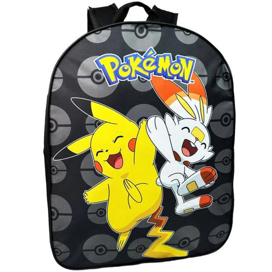 Zaino Pokemon - Pikachu E Scorbunny - Zainetto Scuola Elementare Bambino Bambina