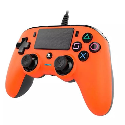 Nacon Controller Wired Pad Playstation 4 Ps4/Pc Joypad Cablato Usb (Arancio)