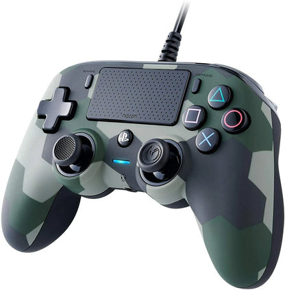 Nacon Controller Wired Pad Playstation 4 Ps4/Pc Joypad Cablato Usb (Green Camo)