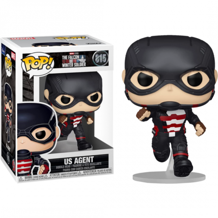 Funko Pop The Falcon And Winter Soldier 815 Us Agent Vinyl Action Figure Statua