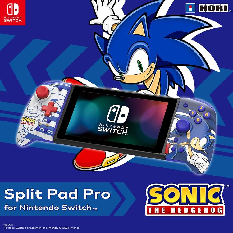 Hori Split Pad Pro Sonic The Hedgehog Controller Per Nintendo Switch & Oled