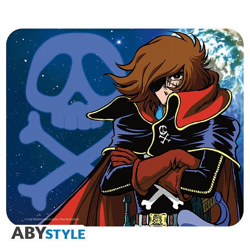 Abystyle Tappetino Mouse Pad Mousepad Gaming Anime Manga | Captain Harlock