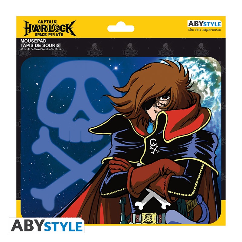 Abystyle Tappetino Mouse Pad Mousepad Gaming Anime Manga | Captain Harlock