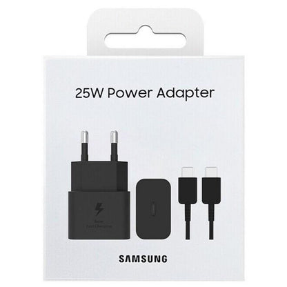 Samsung EP-T2510X Caricatore Originale da 25W, Porta USB-C - Caricabatterie (con Cavo), Nero