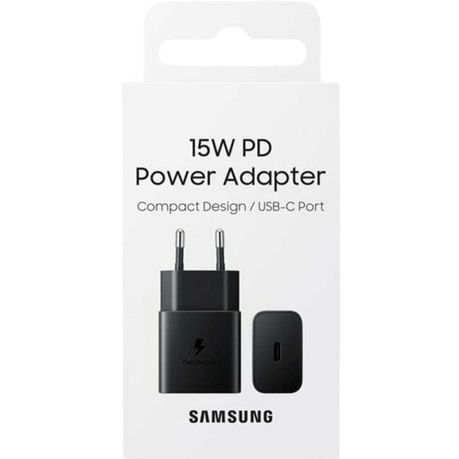 Samsung EP-T1510N Caricabatteria Originale Caricatore 15W USB-C (Senza Cavo) Nero