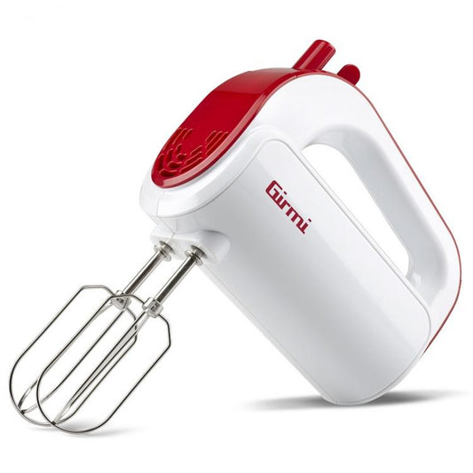 Girmi Sbattitore Elettrico Sb02 5 Velocità + Turbo 170W Impastatore Bianco/Rosso