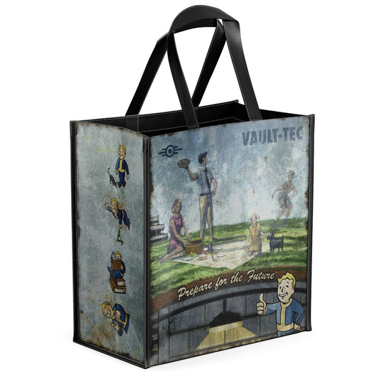 Shopping Bag - Borsa per Spesa FALLOUT (Vault Tec Weathered) Busta da regalo Collection Merchandising Ufficiale ZeniMax