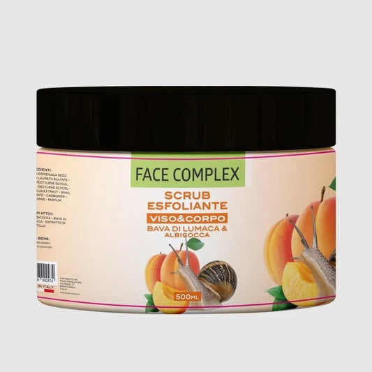 Face Complex Scrub Esfoliante Viso e Corpo Bava Di Lumaca e Albicocca - 500ml