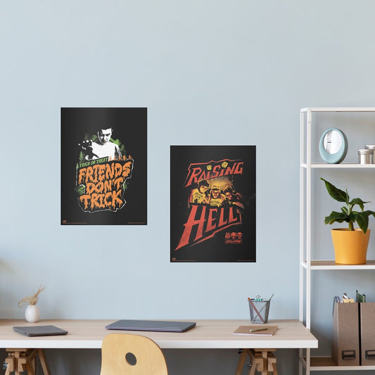 Set 2 Poster Luminoso (Stranger Things) Illumina al Buio Luminescente 38x52cm