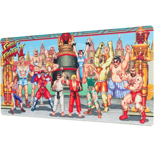 Street Fighter: Tappetino Tastiera Mouse Pad Pc Gaming Deskmat Grande Xxl 80X35