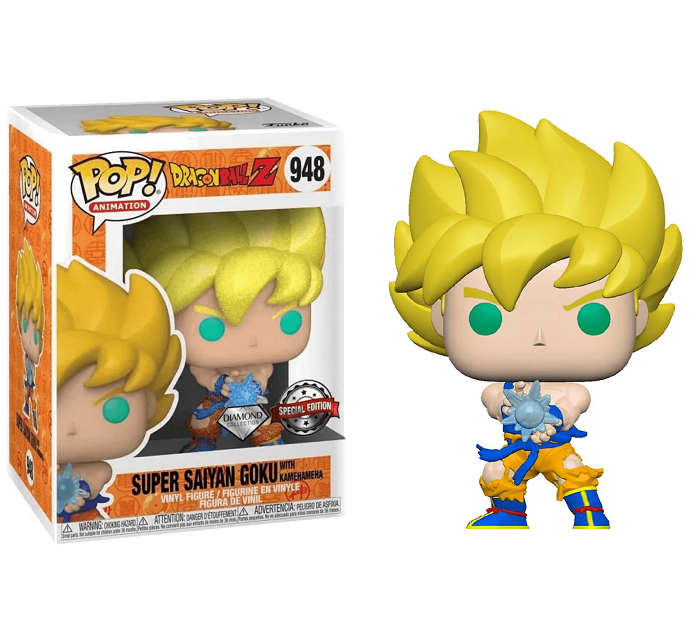 Funko Pop Dragonball Z 948 Super Saiyan Goku Kamehameha Special Diamond Glitter