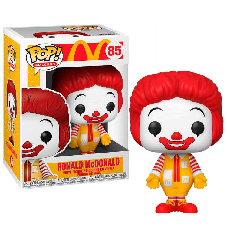 Funko Pop Ad Icons Mcdonald'S 85 Statuetta Ronald Mcdonald Pop Vinyl Figure