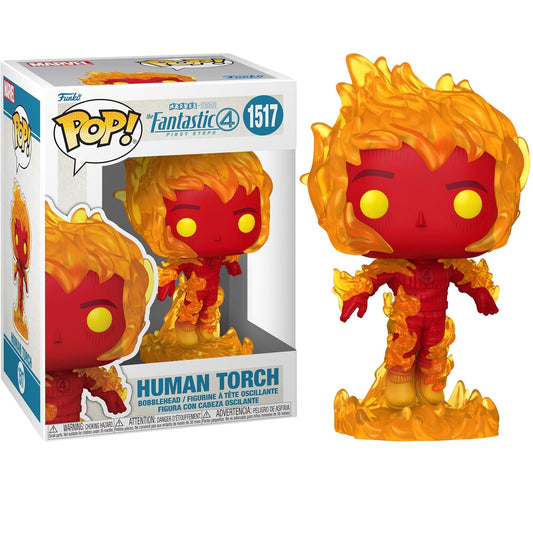 Funko Pop ! Marvel Studios Fantastic 4 - (1517) Human Torch Vinyl Figure 9cm