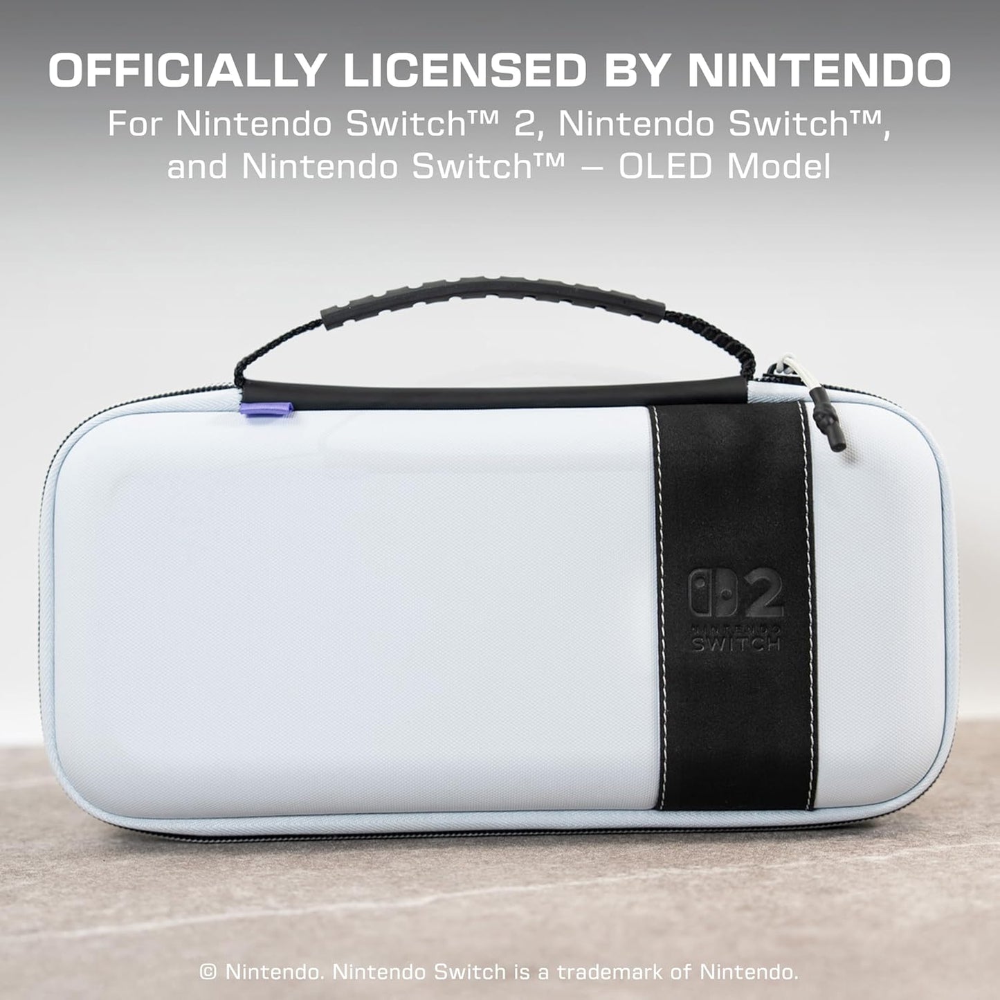 Turtle Beach - PlayTrek Travel Case - Custodia Ufficiale Protettiva Console Nintendo Switch 2 / OLED - Stellar White Da Viaggio