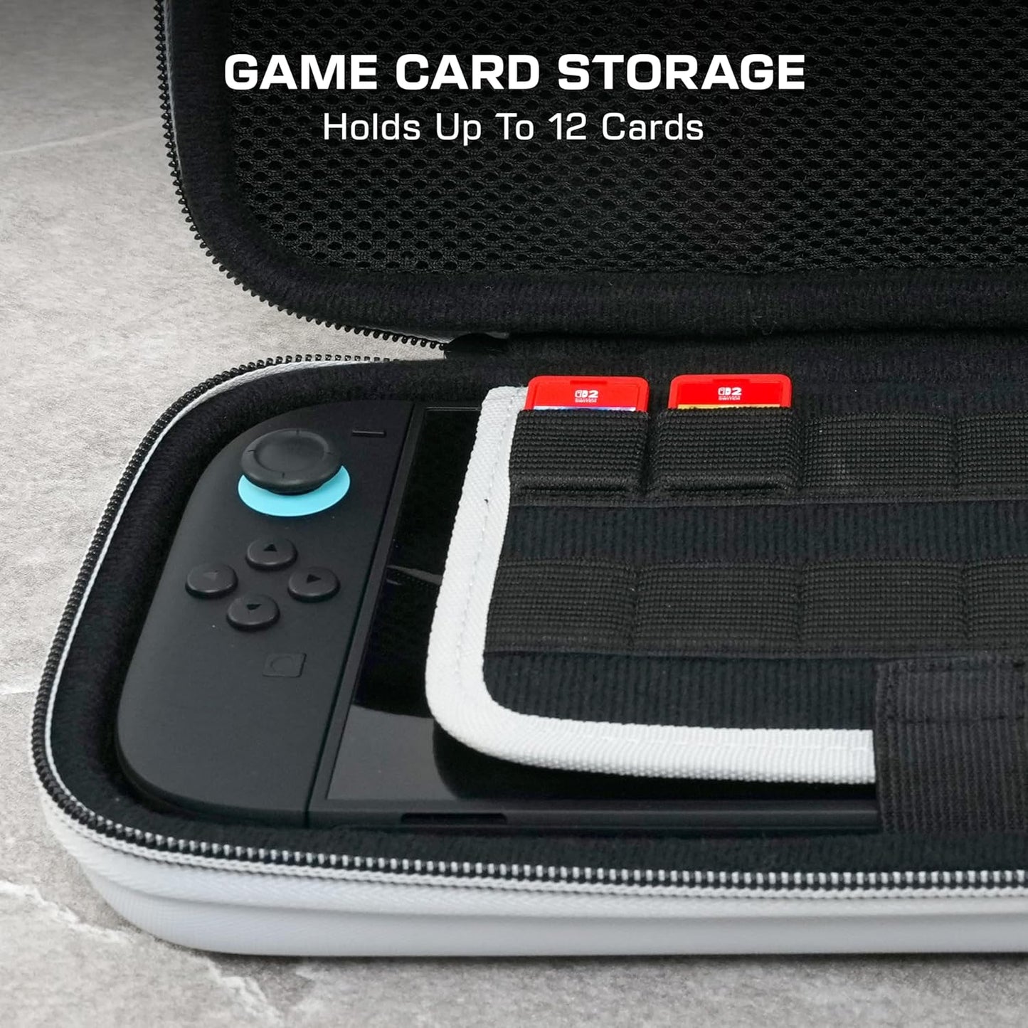 Turtle Beach - PlayTrek Travel Case - Custodia Ufficiale Protettiva Console Nintendo Switch 2 / OLED - Stellar White Da Viaggio