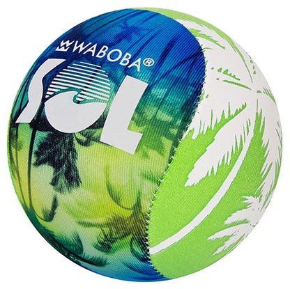 Waboba Palla SOL Skips on Water Bouncing Ball (1pz) Pallina che rimbalza sull’acqua, Cambia Colore al Sole, originale per saltare sull'oceano, lago e piscina – Giocattolo acquatico ad alte prestazioni per un'estate di divertimento senza fine 8cm (Palme)