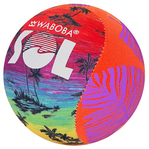 Waboba Palla SOL Skips on Water Bouncing Ball (1pz) Pallina che rimbalza sull’acqua, Cambia Colore al Sole, originale per saltare sull'oceano, lago e piscina – Giocattolo acquatico ad alte prestazioni per un'estate di divertimento senza fine 8cm (Palme)