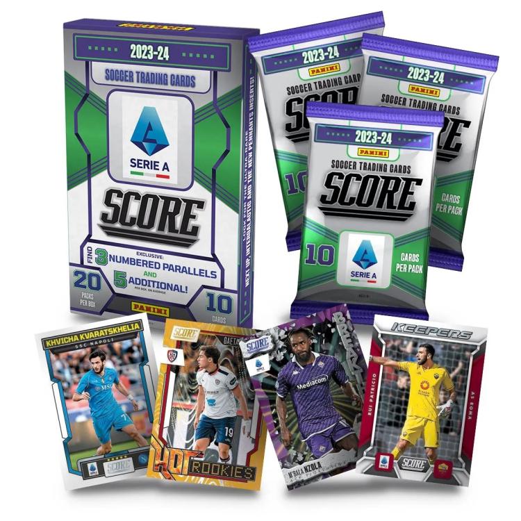 Panini Serie A Score Card 2023-24 Retail Box 20 Buste Soccer Trading Card Cards