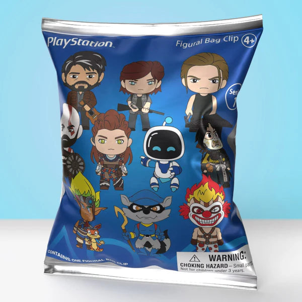 PlayStation 3D Foam Bag Clip Series 1 – Blind Mystery Box Figure 1pz