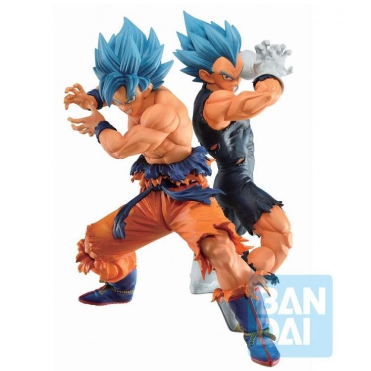 BANDAI DRAGON BALL ICHIBANSHO FIGURE SUPER SAYAN GOD SON GOKU & SSGSS VEGETA 21c