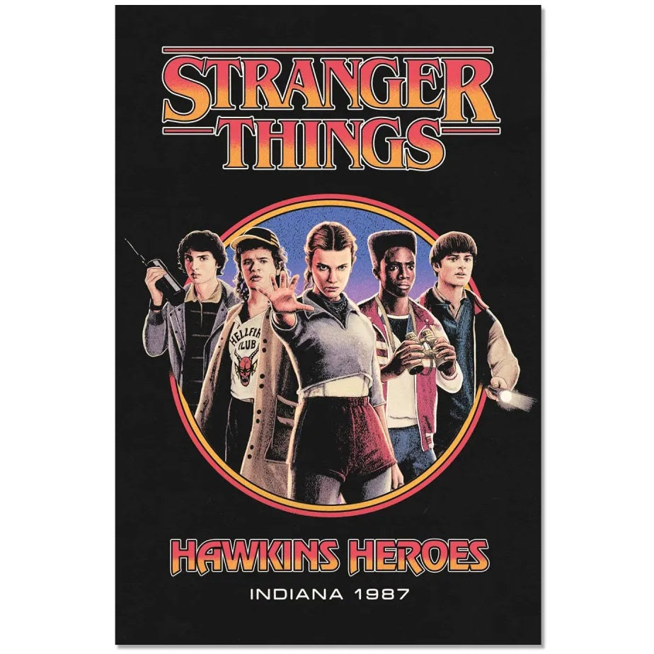 Maxi Poster Locandina Stranger Things (5 Stagione) Horror Incorniciabile 91x61cm