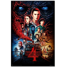 Maxi Poster - Stranger Things (4 Stagione) Locandina del Film Serie Tv Horror Incorniciabile 91x61cm
