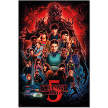 Maxi Poster - Stranger Things (5 Stagione) Locandina del Film Serie Tv Horror Incorniciabile 91x61cm