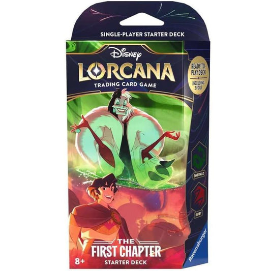 Disney Lorcana - The First Chapter (Starter Deck) Trading Card Emerald/Ruby Eng