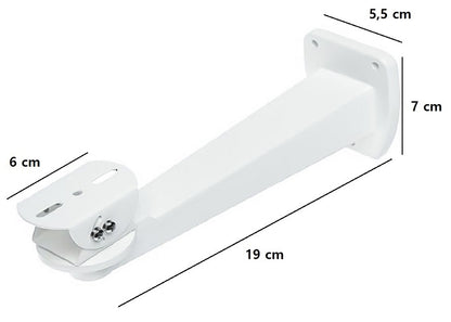 Staffa A Muro Telecamere Videosorveglianza Orientabile 360° Supporto 19Cm
