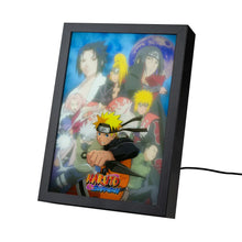 Quadro LED (Naruto Shippuden) Manga Anime Poster Stampa Lamina decorativa Illuminata per cameretta ragazza, stanza bambine/Decorazione Ufficiale Gadget da parete o tavolo Incorniciata
