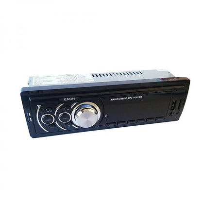 AUTORADIO 250W STEREO AUTO FM LETTORE MP3 1 DIN INGRESSO AUX USB SD CAMPER EA625