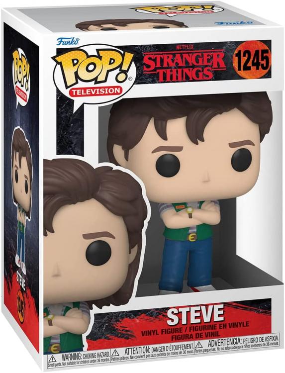Funko Pop ! Television Netflix Stranger Things S4 - Steve (1245) Vinyl Figure