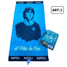 Telo Mare Napoli Maradona Pibe De Oro Coprilettino Asciugamano Spiaggia Palestra