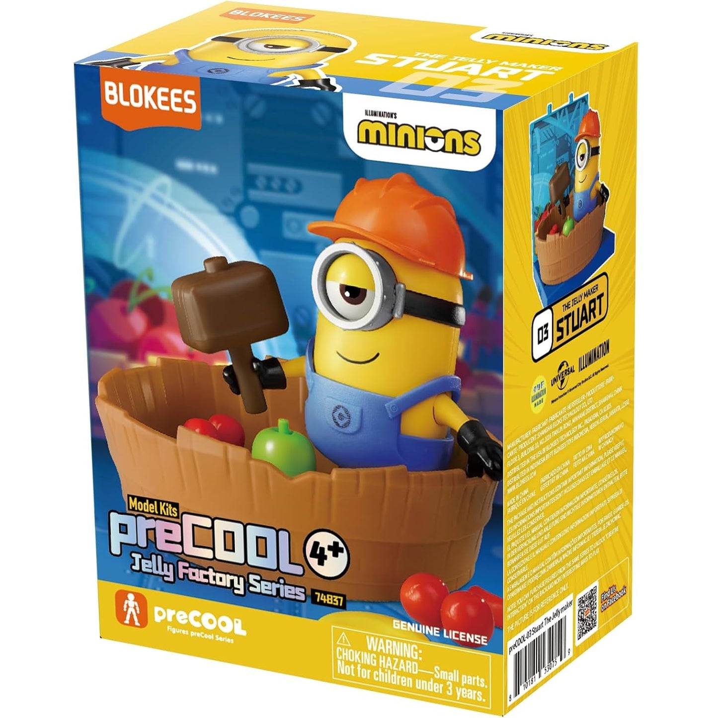 Blokees Minions - PreCool - Jelly Factory - Series 1 - Plastic Model Kits (Stuart 03) the jelly maker - Action Figure da Collezione 74837