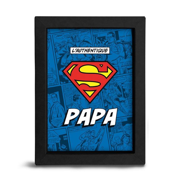 ABYSTYLE - SUPERMAN (SUPER PAPÀ) CORNICE REGALO FESTA DEL PAPÀ STAMPA POSTER GB