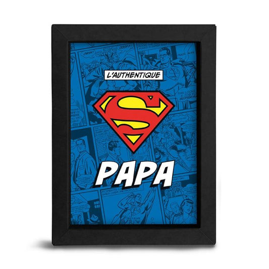 ABYSTYLE - SUPERMAN (SUPER PAPÀ) CORNICE REGALO FESTA DEL PAPÀ STAMPA POSTER GB