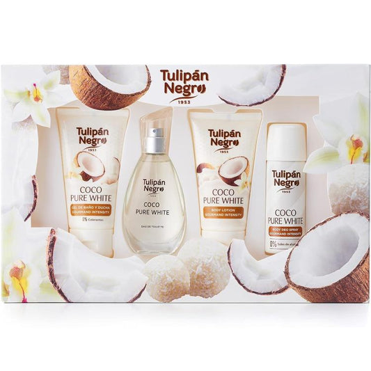 Tulipan Negro Sweet Cocco Confezione Regalo Profumo Bagnoschiuma Deo Crema Corpo