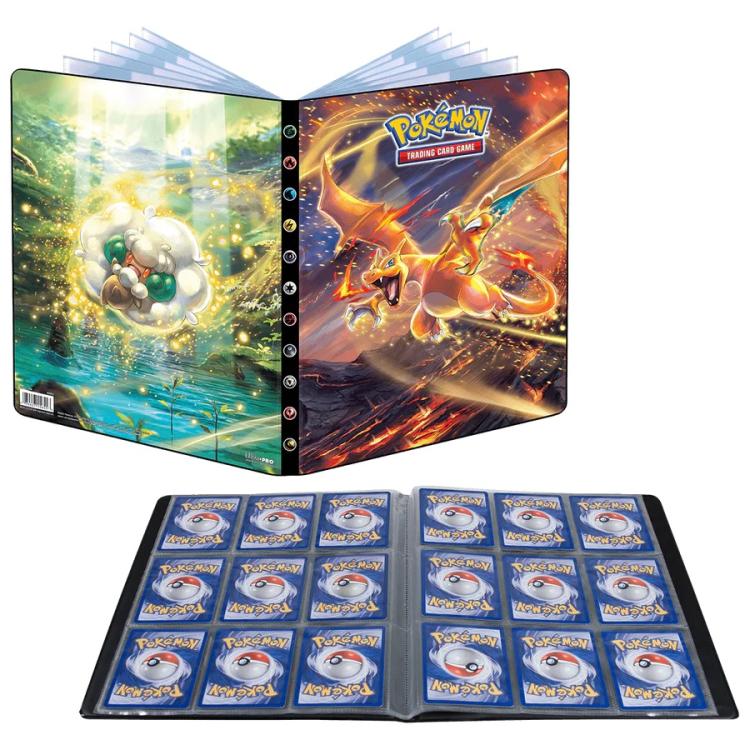 Pokemon Album 9 Tasche Spada Scudo Sword Shield: Charizard Raccoglitore 252 Card