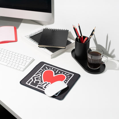 Keith Haring Tappetino da Scrivania per Mouse Pad PC Gaming Deskmat 23,5x19,5 cm Idea Regalo