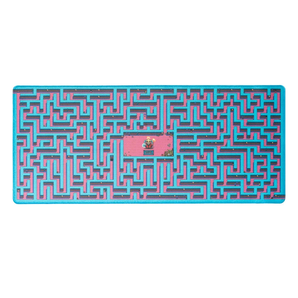 Gameration Maze (Gioco Labirinto) Tappetino da Scrivania per Tastiera e Mouse Pad PC Gaming Deskmat XXL Idea Regalo