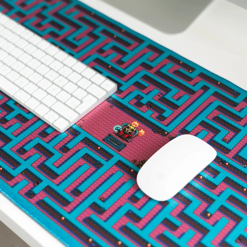 Gameration Maze (Gioco Labirinto) Tappetino da Scrivania per Tastiera e Mouse Pad PC Gaming Deskmat XXL Idea Regalo