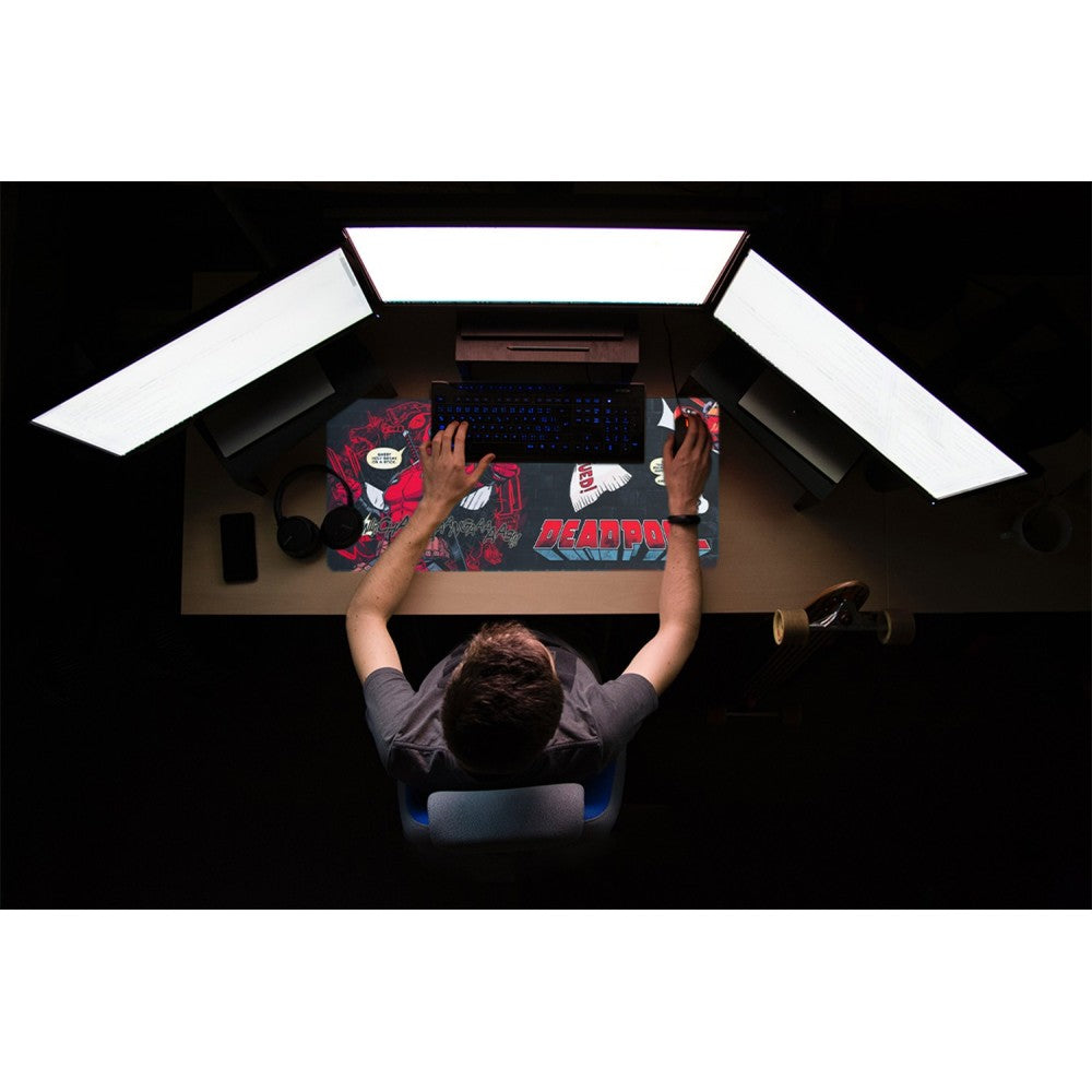 Marvel: Deadpool Tappetino da Scrivania per Tastiera e Mouse Pad PC Gaming Deskmat XXL