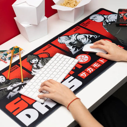 Sakamoto Days: Tappetino per Tastiera e Mouse Pad Pc Gaming Deskmat Grande XXL 80x35cm